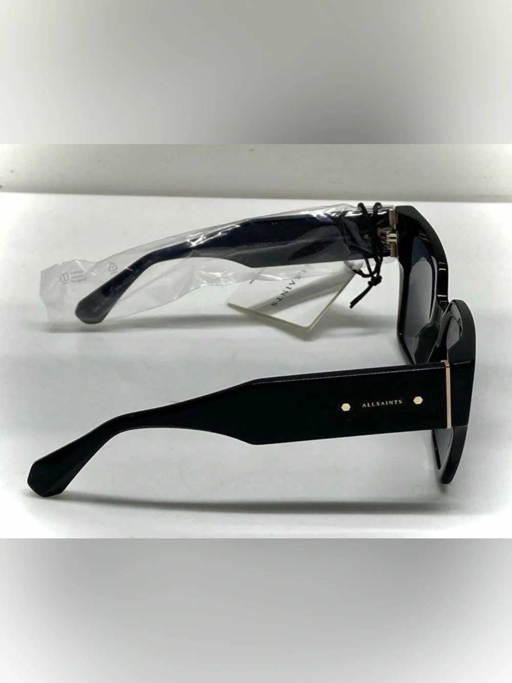 AllSaints Bibi Square Cat Eye Sunglasses Glossy Designer UV Shades ALS5018